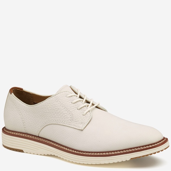 NWOB $150 Johnston & Murphy TRUFOAM  Men’s Shoes - White Tumbled Nubuck - Picture 4 of 9